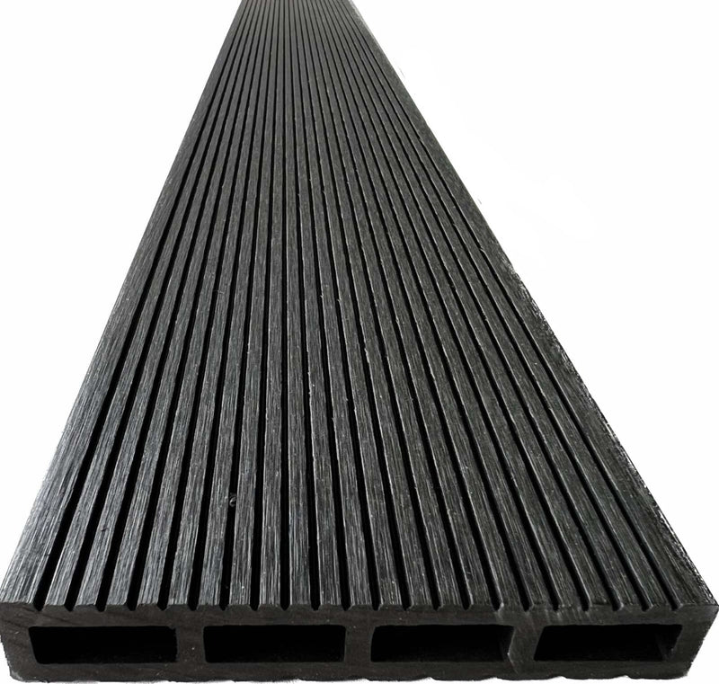 WPC дъска за огради и облицовки, 120x20x2000 мм, цвят антрацит