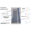 Kit Premium B50 - Комплект WPC ламели за 3D оградно пано, H=173 см