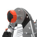 Детайл на телескопична алуминиева стълба Conquest 2.0 с бързо заключване и обезопасителни релси