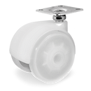 Купи Бяло въртящо мебелно колело на планка Ø50мм, Ширина 54мм, Височина 66мм за 2.62 лв. само от Nika.bg