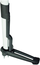 Изкоренител за плевели Light с черни заострени зъбци и бяла дръжка, идеален за отстраняване на плевели.