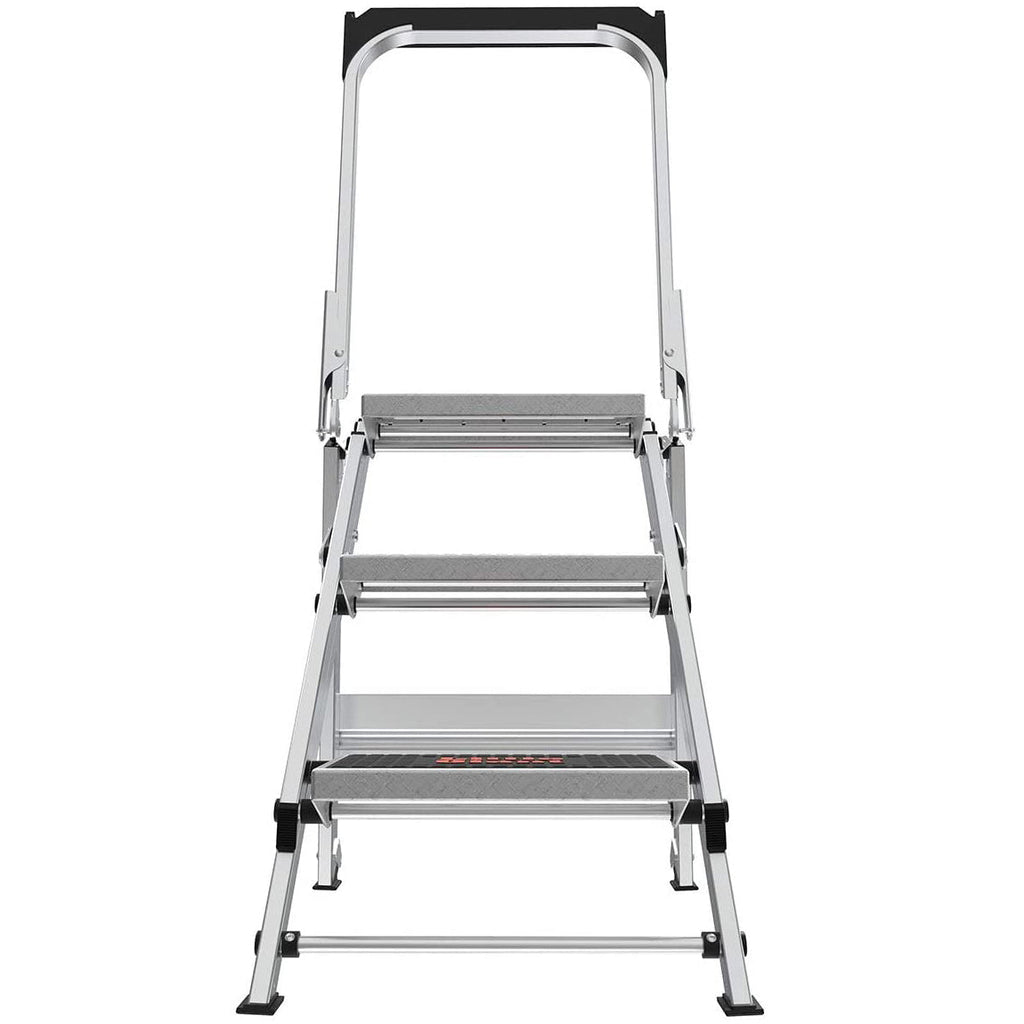 Степ стълба с 3 стъпала SAFETY STEP МАЛКИЯ ГИГАНТ®, изработена от алуминий и с нехлъзгащи стъпала.