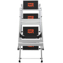 Степ стълба с 4 стъпала Малкия Гигант® - алуминиева, сгъваема и удобна за употреба стълба.