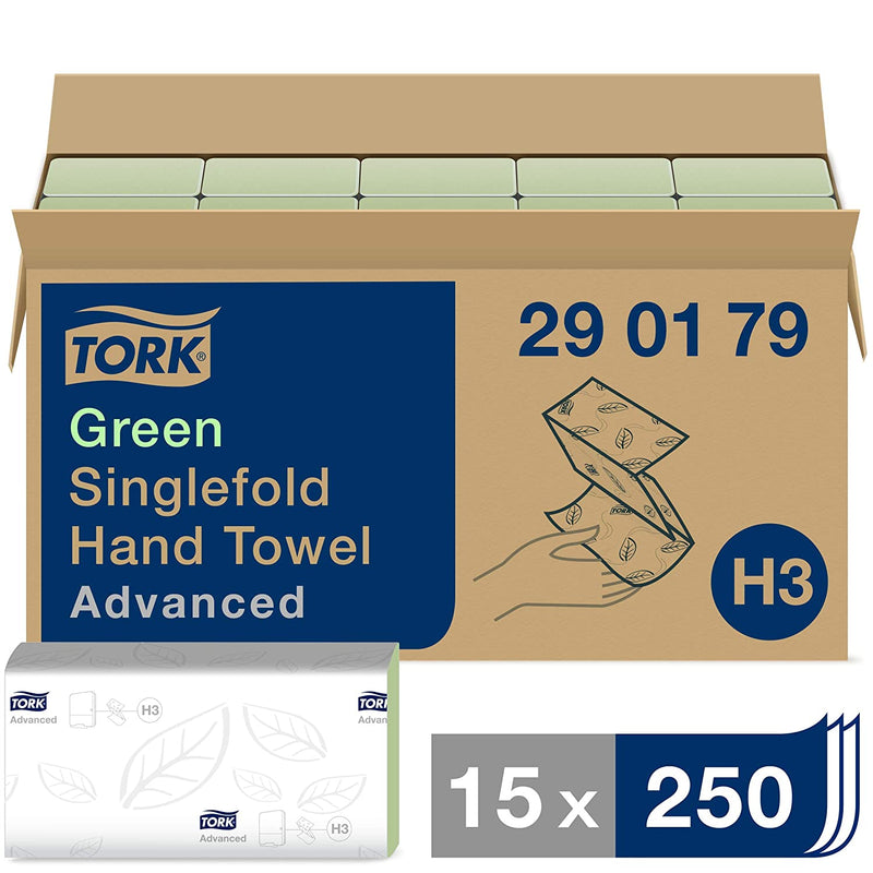 Купи Tork Сгънати кърпи Advanced Hand Towel Green Zigzag Fold – system H3 за 122.25 лв. само от Nika.bg