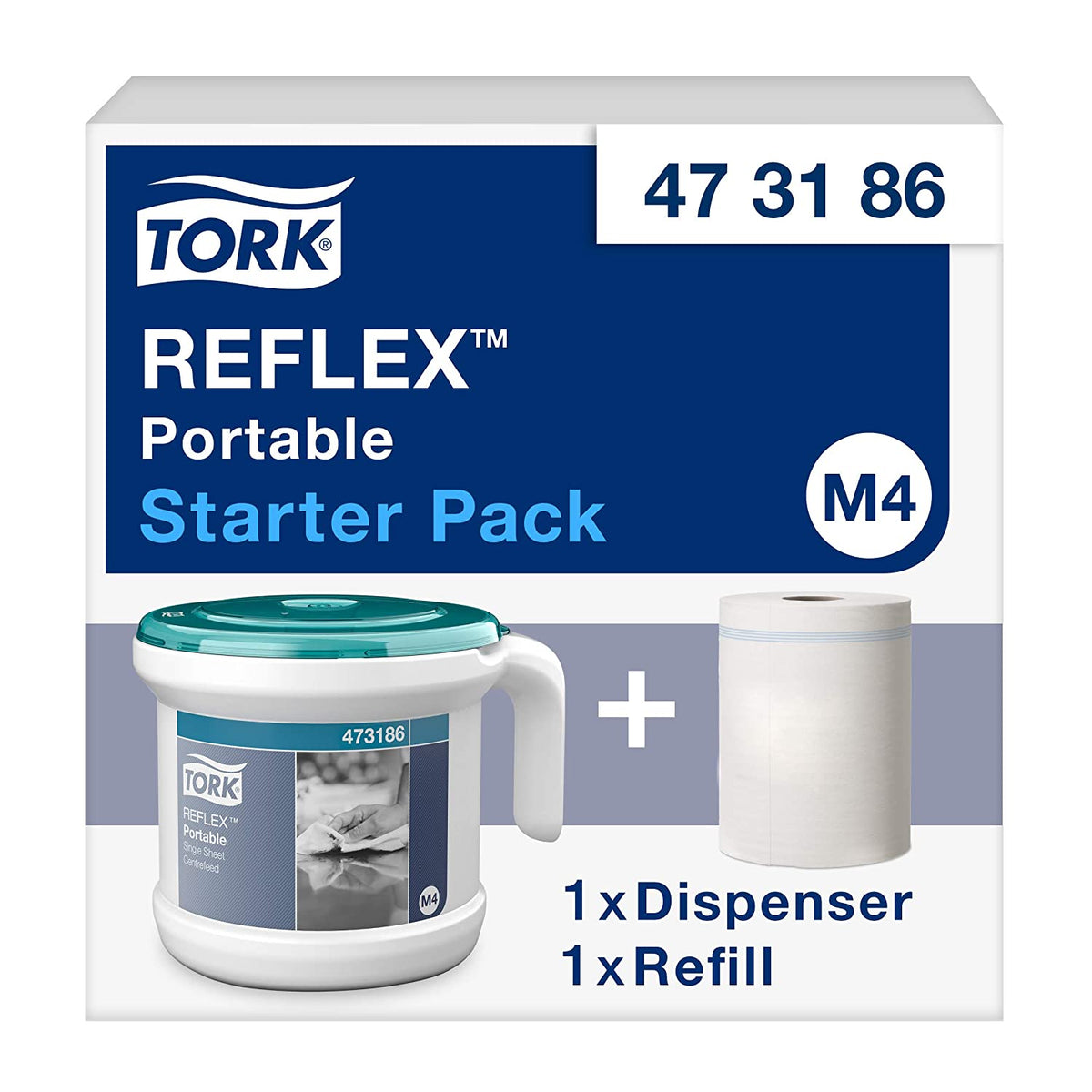 Купи Tork Дозатор за хартиени ролки Reflex Portable Centrefeed – system M4 за 55.63 лв. само от Nika.bg