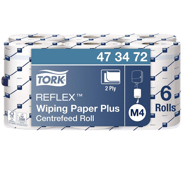 Купи Tork Домакинска хартиена ролка Reflex Wiping Paper Plus – system M4 за 117.62 лв. само от Nika.bg