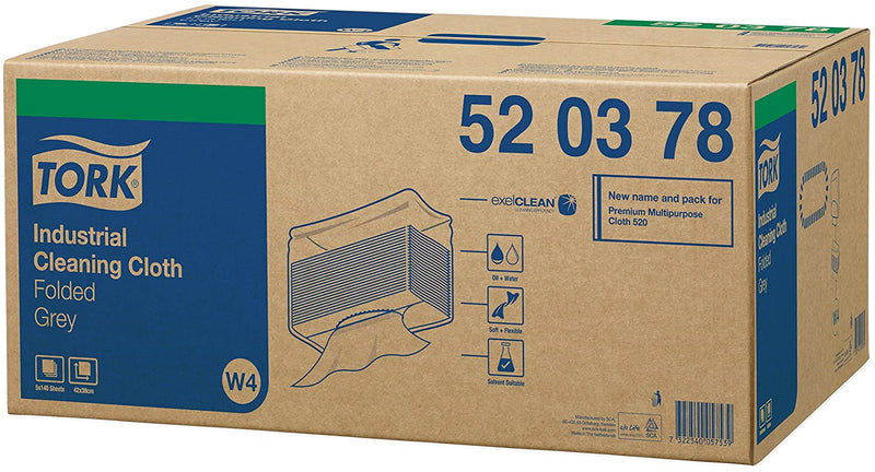 Купи Tork Индустриални кърпи Premium Multipurpose Cloth 520 Grey Folded – system W4 за 69.82 лв. само от Nika.bg