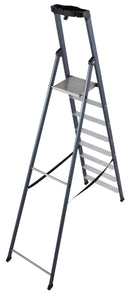 Алуминиева стълба KRAUSE SePro S 7+1 с ергономична поставка и устойчива платформа за безопасна работа от серията MONTO.