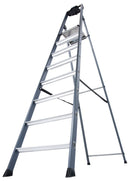 Алуминиева елоксирана стълба KRAUSE SePro S 7+1 с ергономична поставка и голяма неплъзгаща платформа