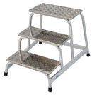 Степенка с 3 стъпала от алуминий, стабилна конструкция за професионална употреба, немско качество, 10 години гаранция.