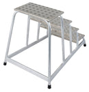 Степенка KRAUSE STABILO с 4 стъпала, изработена от алуминий, за професионална употреба с немско качество и 10 г. гаранция.