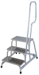 Степенка с 3 стъпала и парапет, алуминиева за професионална употреба, немско качество, 10 години гаранция.
