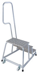 Степенка с 3 стъпала и парапет KRAUSE, алуминиева, безопасна за професионална употреба, немско качество, 10 години гаранция.