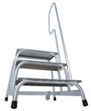 Степенка с три стъпала, алуминиев парапет, идеална за професионална употреба, немско качество, 10 години гаранция.