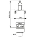 Купи Изпразващ механизъм за ниско-стоящо пластмасово казанче с издърпване или с лост за 16.56 лв. само от Nika.bg