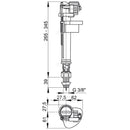 Купи Долно-пълнещ механизъм 3-8“ с пластмасова резба (A17-3-8") за 11.52 лв. само от Nika.bg