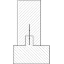 Схема на конструктивна детайлна връзка с водоспираща лента A 200 без компенсатор.