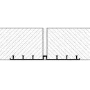 Схема на водоспираща лента BESAFLEX AD 250 за дилатационни фуги в бетонни конструкции.