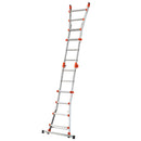 Алуминиева телескопична стълба GIERRE PEPPINA AL040, с 5+5 стъпала, регулируема височина за дома и градината.