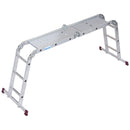 Сгъваема алуминиева стълба с платформа KRAUSE CORDA 4x3 за проекти с височина до 4,4 м.