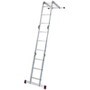 Сгъваема алуминиева стълба KRAUSE CORDA 4x3 с платформа, трансформираща се в А-образна стълба за работа до 4,4 метра.