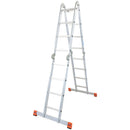 Сгъваема алуминиева стълба KRAUSE MULTIMATIC 4x4, многофункционална, сертифицирана по EN 131, с патентовани панти и скоби