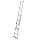 Алуминиева трираменна стълба Krause Corda 3x9, идеална за професионална и домашна употреба с различни конфигурации.