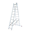 Трираменна алуминиева стълба Krause Corda 3x10, подходяща за професионална и домашна употреба, двустранна конфигурация.