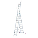 Трисекционна алуминиева стълба Krause Corda 3x10, подходяща за професионална и домашна употреба.