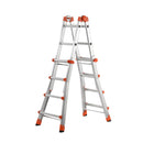 Алуминиева телескопична стълба GIERRE PEPPINA AL020, двустранна, регулируема височина, идеална за дома и градината.