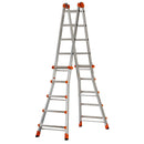 Алуминиева телескопична стълба GIERRE PEPPINA AL040 5+5 със сгъваем дизайн, подходяща за дома и градината.