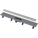 Линеен сифон с неръждаема решетка, подходящ за душове и открити пространства, диаметър ф40 мм.