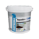 Битумен грунд AQUADERE 25 л. от SOPREMA GROUP - бързосъхнещ черен продукт, идеален за хомогенизиране.