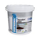 Битумен грунд AQUADERE STICK 5л за самозалепващи мембрани от SOPREMA GROUP, черен, бързосъхнещ.