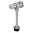 Напорен кран за писоар от хромиран метал с механизъм за промиване и комплект уплътнения.