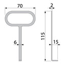 Купи Кука за лесно изваждане на С - профилната решетка за 3.3 лв. само от Nika.bg