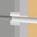 Декоративен профил фуга PVC 30x20мм, без мрежа, инсталиран в топлоизолационна система.