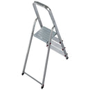 Алуминиева домакинска стълба Krause Corda 3+1 с 3+1 стъпала и платформа, идеална за дома и градината.