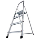 Алуминиева домакинска стълба Krause Corda 3+1 с 3 стъпала и платформа за безопасна работа до 2.80 метра.