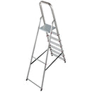 Алуминиева домакинска стълба Krause Corda 6+1 с платформа и 6 стъпала, идеална за дома и градината.