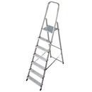 Алуминиева домакинска стълба Krause Corda с 6 стъпала и платформа за безопасна работа.