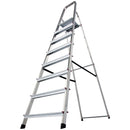 Алуминиева домакинска стълба Krause Corda 7+1 с 7+1 стъпала и платформа за безопасност.