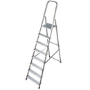 Алуминиева домакинска стълба Krause Corda 7+1 с 7 стъпала и платформа за работа до 3.65 метра.