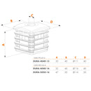 Резервна втулка 40-40 мм - размери и спецификации на модел DURA 4040-16 и DURA 5050-16.
