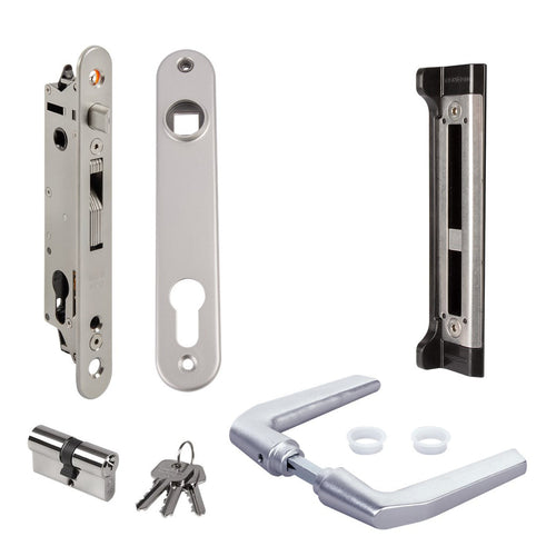 Комплект брава за вграждане Fortylock с насрещник и аксесоари