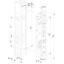 Купи Комплект брава за вграждане Fortylock с насрещник, аксесоари и дръжка 3006J-H за 170.91 лв. само от Nika.bg
