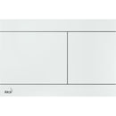 Бутон за вградено тоалетно казанче FUN в бял цвят, с механично промиване и интегриран дизайн.