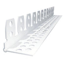 PVC ъгъл за свод с заоблен ръб, идеален за шпакловане и оформяне на ъгли, дължина 2.5м.