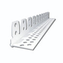 PVC ъгъл за свод с заоблен ръб, 2.5м, за шпакловане и оформяне на ъгли