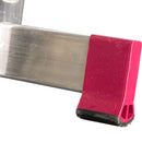 Крайна част на алуминиева стълба Krause Corda 3x9 с червена защита за стабилност и безопасност.